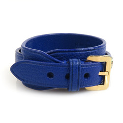 Louis Vuitton LOUIS VUITTON Bracelet Spike It Leather Blue Women's M6693 55750g