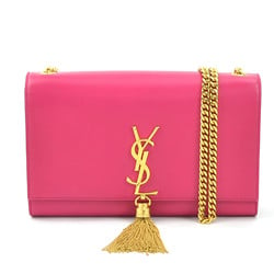 Saint Laurent shoulder bag, leather, pink, women's, 354119, 99978g