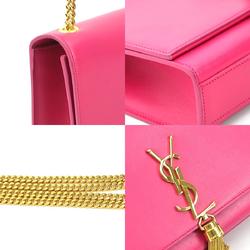 Saint Laurent shoulder bag, leather, pink, women's, 354119, 99978g