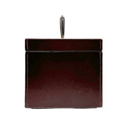 Christian Dior Makeup Box Canvas Leather Bordeaux Women's n0417