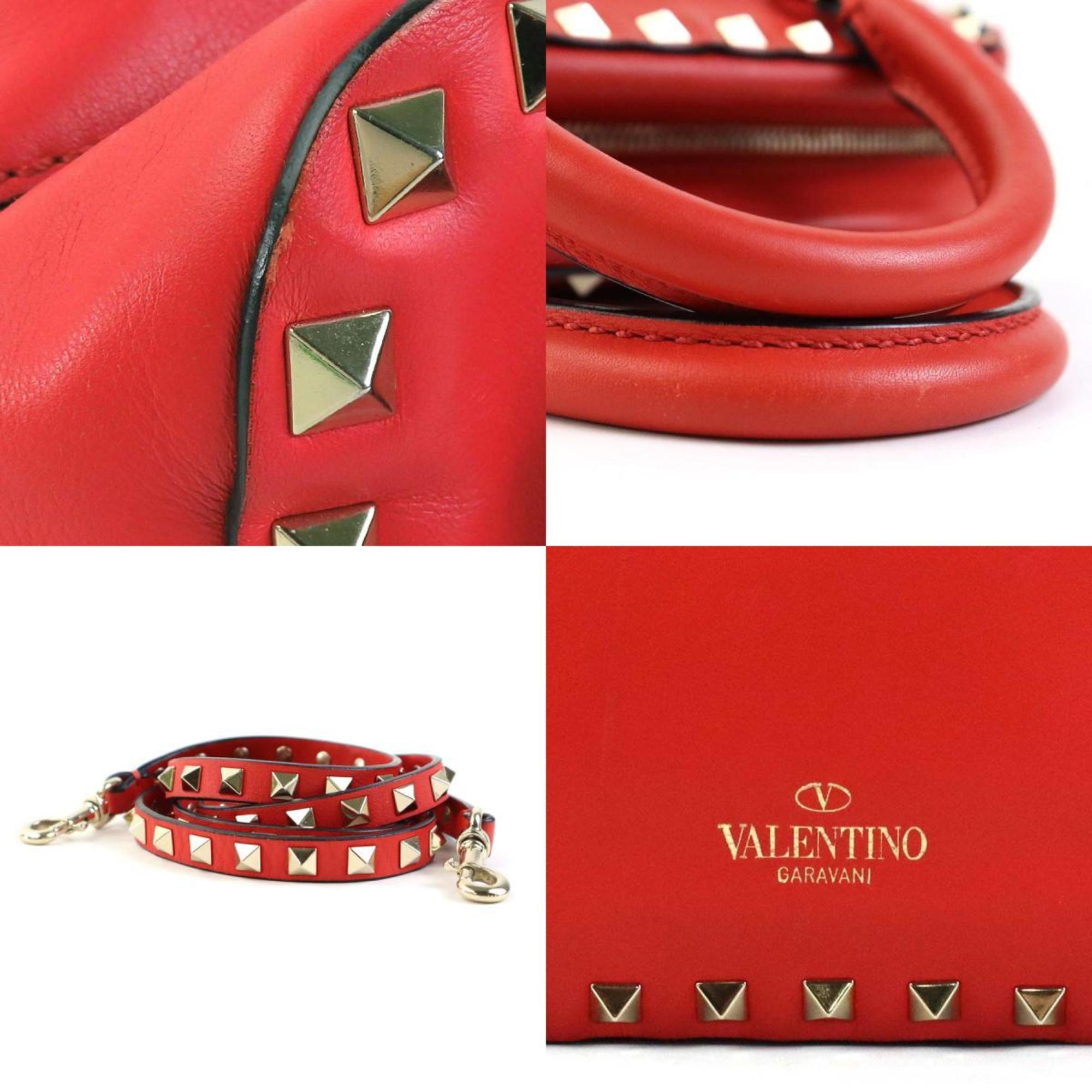 Valentino Garavani Handbag Shoulder Bag Leather Red Women's 55741g