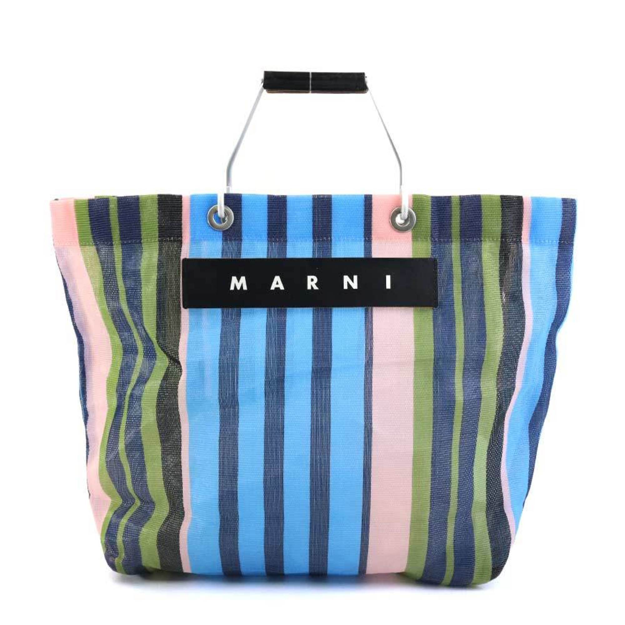 MARNI handbag FLOWER CAFE nylon aluminum leather multicolor women's r10177m