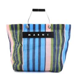 MARNI handbag FLOWER CAFE nylon aluminum leather multicolor women's r10177m