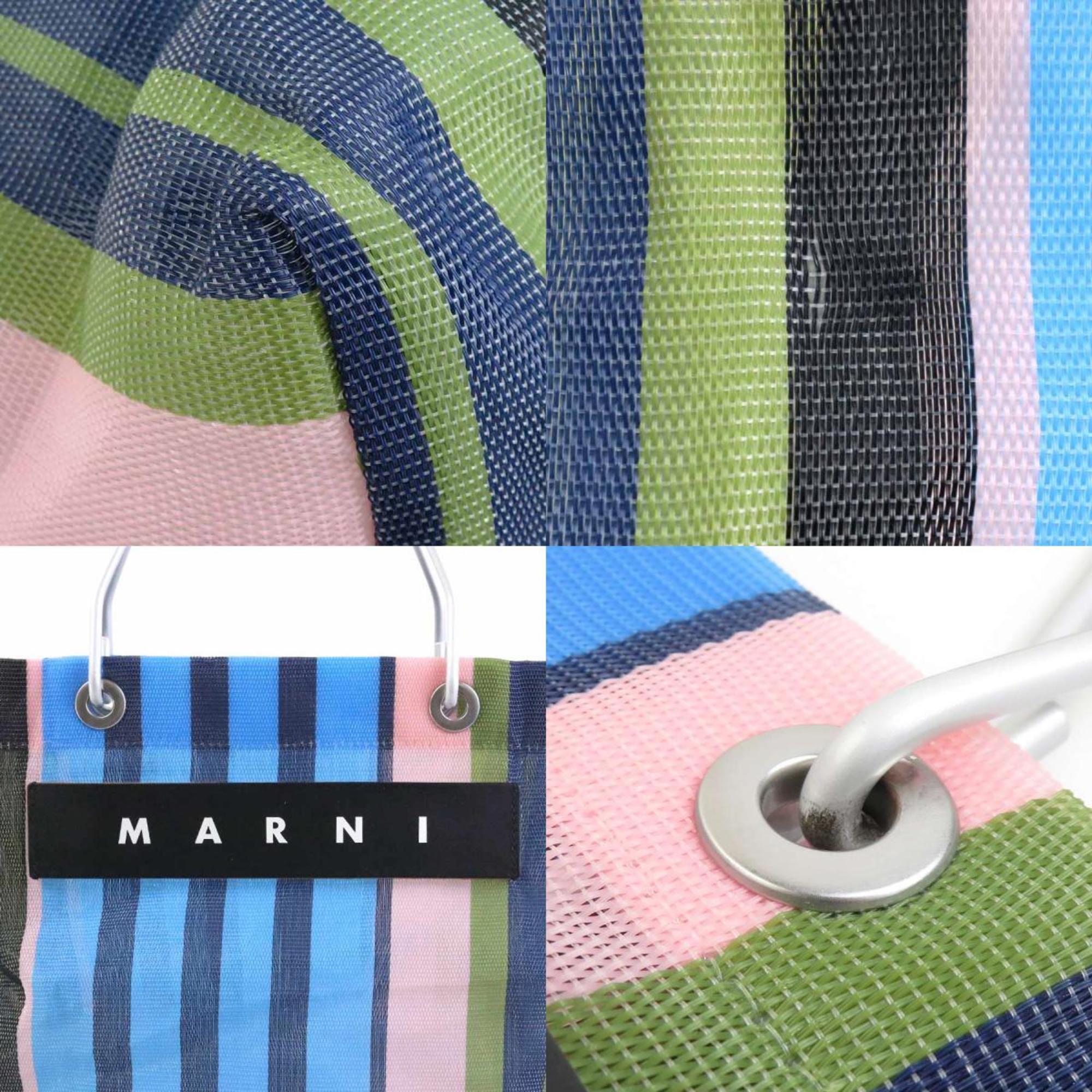 MARNI handbag FLOWER CAFE nylon aluminum leather multicolor women's r10177m