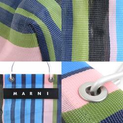 MARNI handbag FLOWER CAFE nylon aluminum leather multicolor women's r10177m