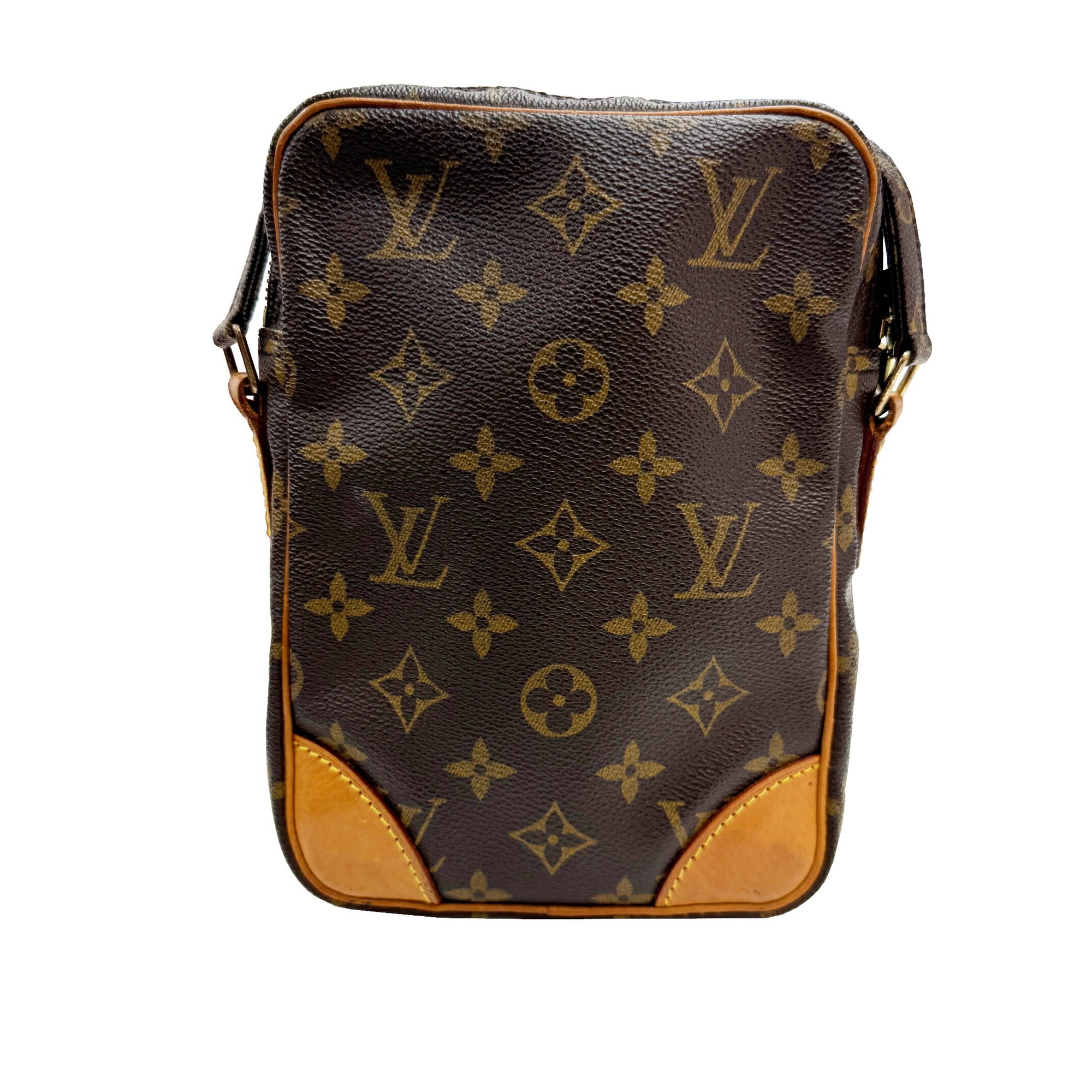 LOUIS VUITTON Louis Vuitton Danube M45266 SL0022 Monogram Shoulder Bag Brown Women's Men's