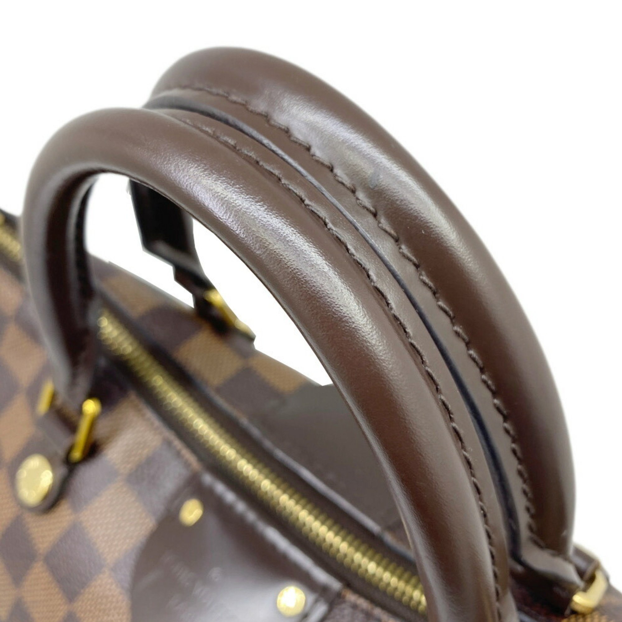 LOUIS VUITTON Siena PM Damier Ebene N41545 Handbag Bag Shoulder Leather Brown Women's