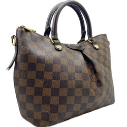 LOUIS VUITTON Siena PM Damier Ebene N41545 Handbag Bag Shoulder Leather Brown Women's