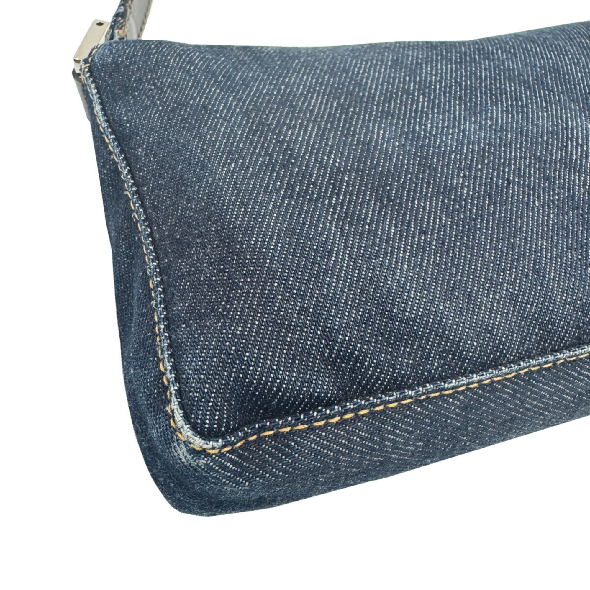 FENDI Shoulder Bag Denim Navy 26640 Women's