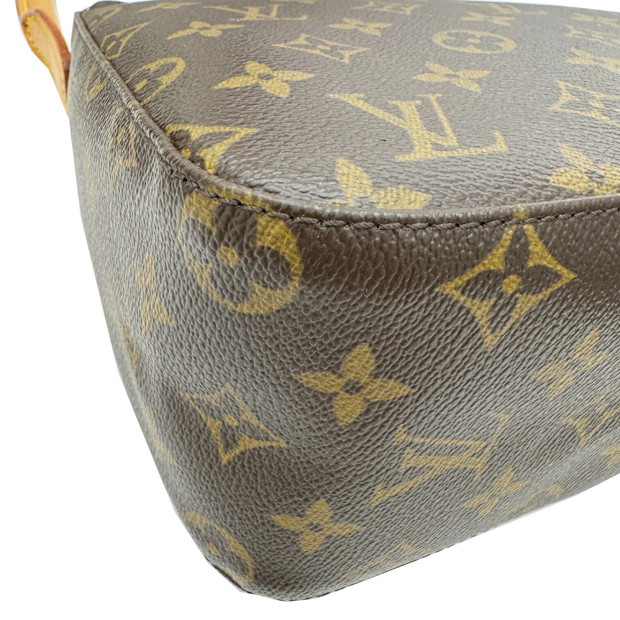 LOUIS VUITTON Louis Vuitton Looping MM Monogram Shoulder Bag M51146 FL0093 Women's