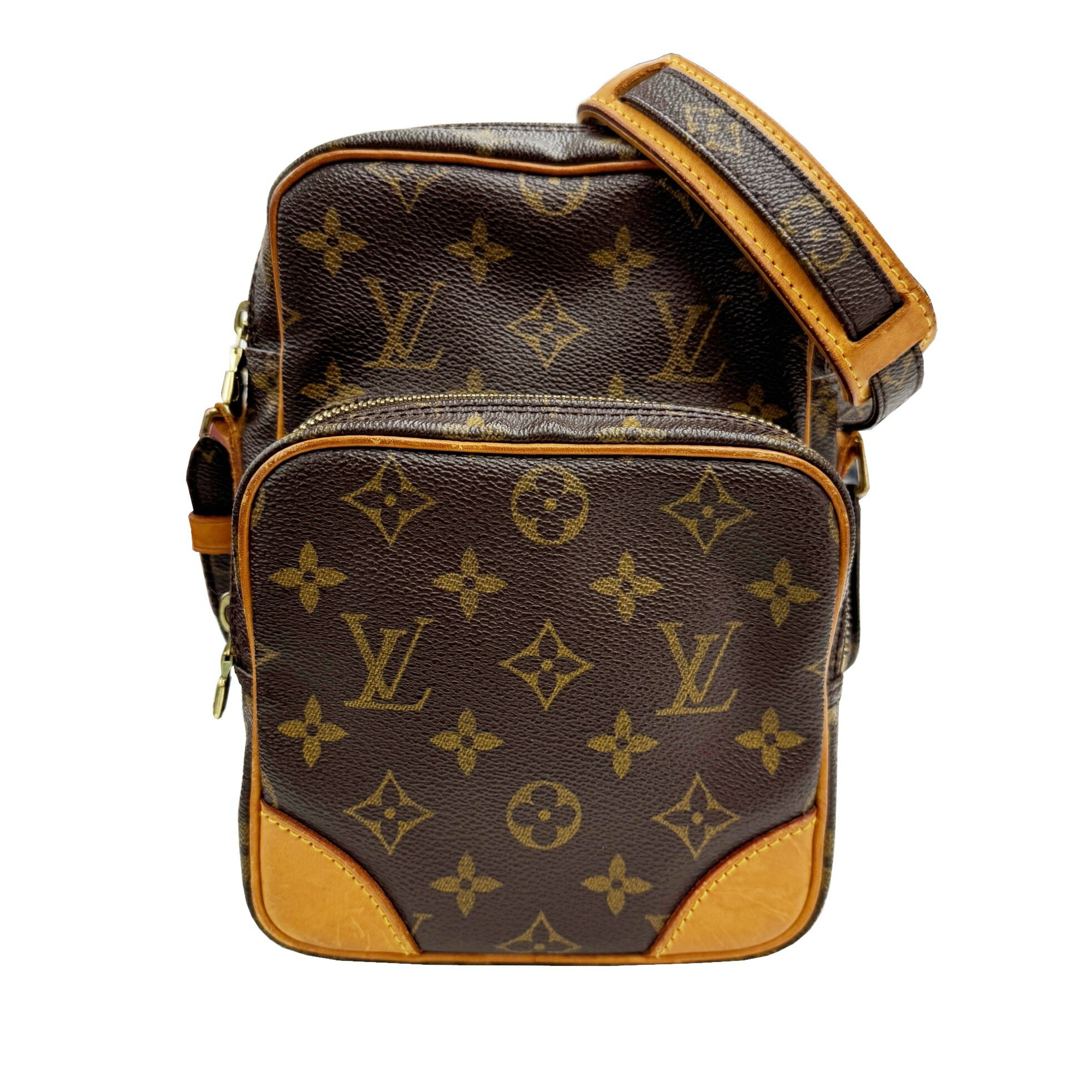 LOUIS VUITTON Louis Vuitton Amazon M45236 AR1021 Monogram Shoulder Bag Brown Women's Men's