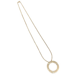 Cartier Love Circle Necklace 3P Diamond B7014500 K18YG Half LOVE Product 18K Yellow Gold Women's Men's