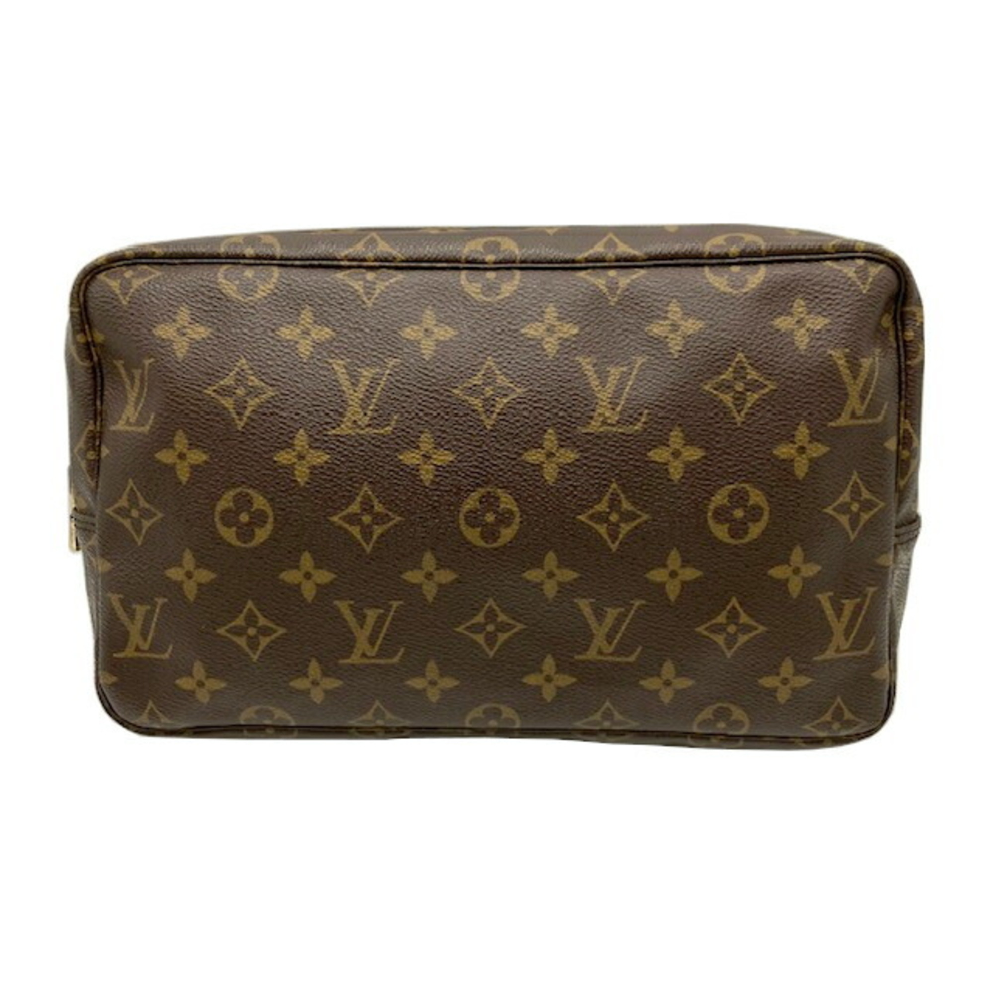 LOUIS VUITTON Louis Vuitton Monogram Truss Toilette 28 M47522 MO0930 Brown Pouch Second Bag Case for Women Men