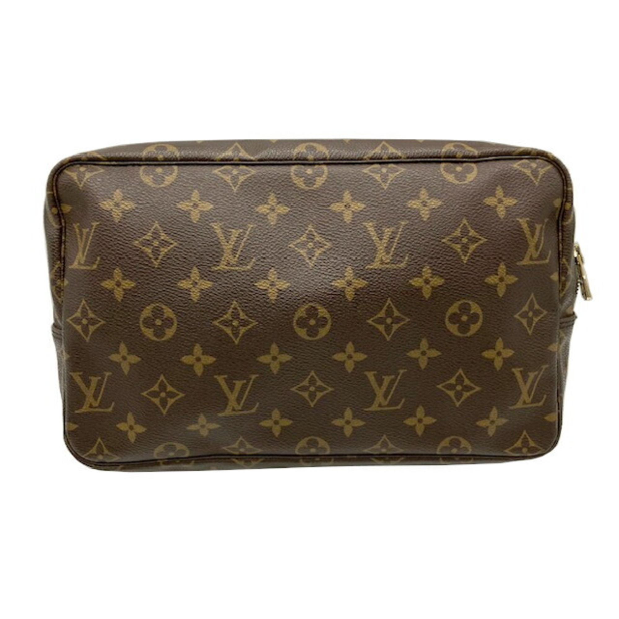 LOUIS VUITTON Louis Vuitton Monogram Truss Toilette 28 M47522 MO0930 Brown Pouch Second Bag Case for Women Men