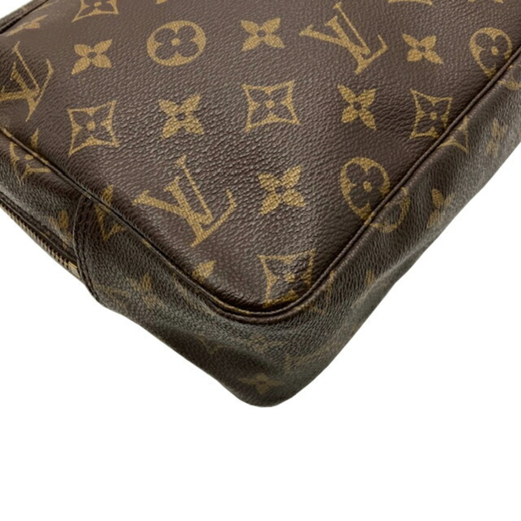 LOUIS VUITTON Louis Vuitton Monogram Truss Toilette 28 M47522 MO0930 Brown Pouch Second Bag Case for Women Men