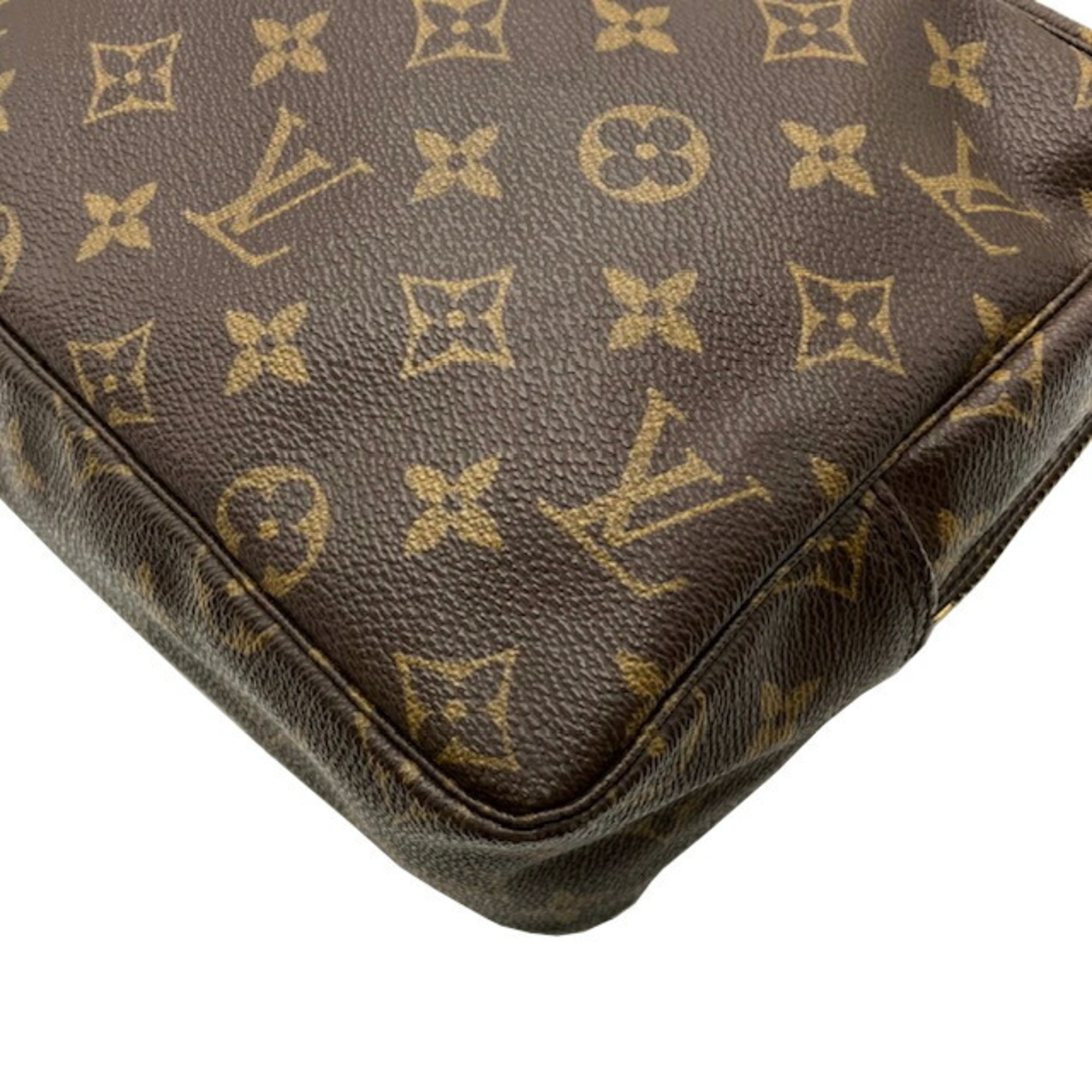 LOUIS VUITTON Louis Vuitton Monogram Truss Toilette 28 M47522 MO0930 Brown Pouch Second Bag Case for Women Men