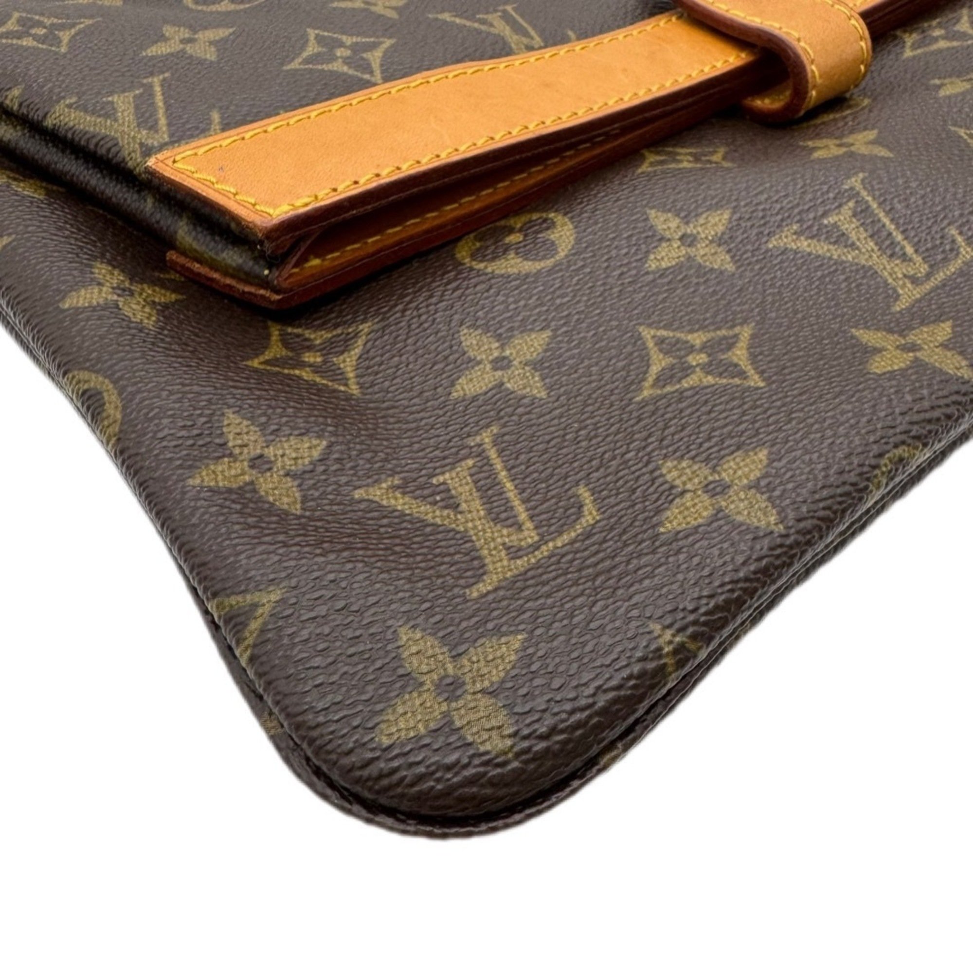 LOUIS VUITTON Louis Vuitton Pochette Pliant Monogram Clutch Bag Snap Button M51805