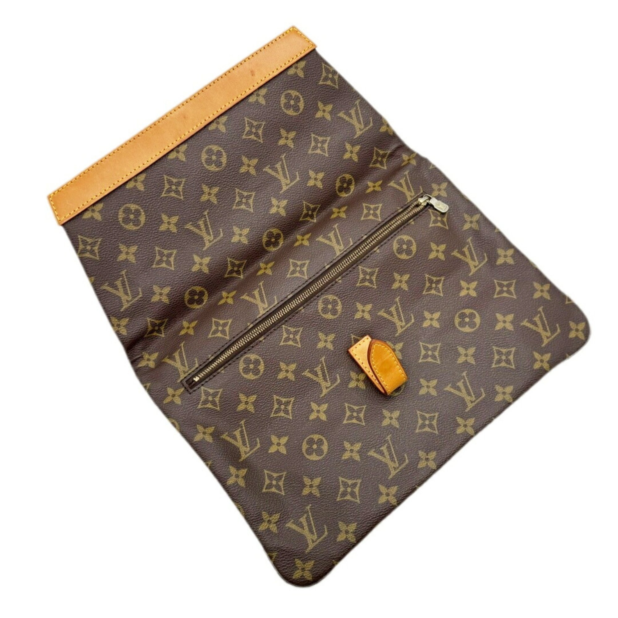 LOUIS VUITTON Louis Vuitton Pochette Pliant Monogram Clutch Bag Snap Button M51805