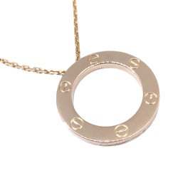 Cartier Love Circle Necklace K18PG B7014400 Pink Gold LOVE Item 18K Women Men