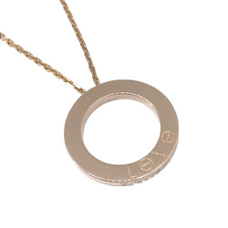 Cartier Love Circle Necklace K18PG B7014400 Pink Gold LOVE Item 18K Women Men