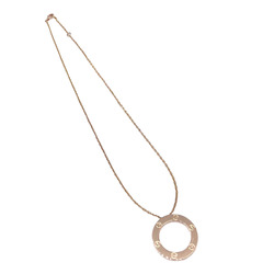 Cartier Love Circle Necklace K18PG B7014400 Pink Gold LOVE Item 18K Women Men