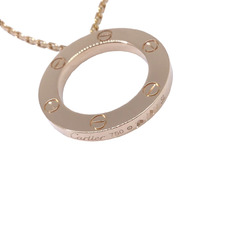 Cartier Love Circle Necklace K18PG B7014400 Pink Gold LOVE Item 18K Women Men