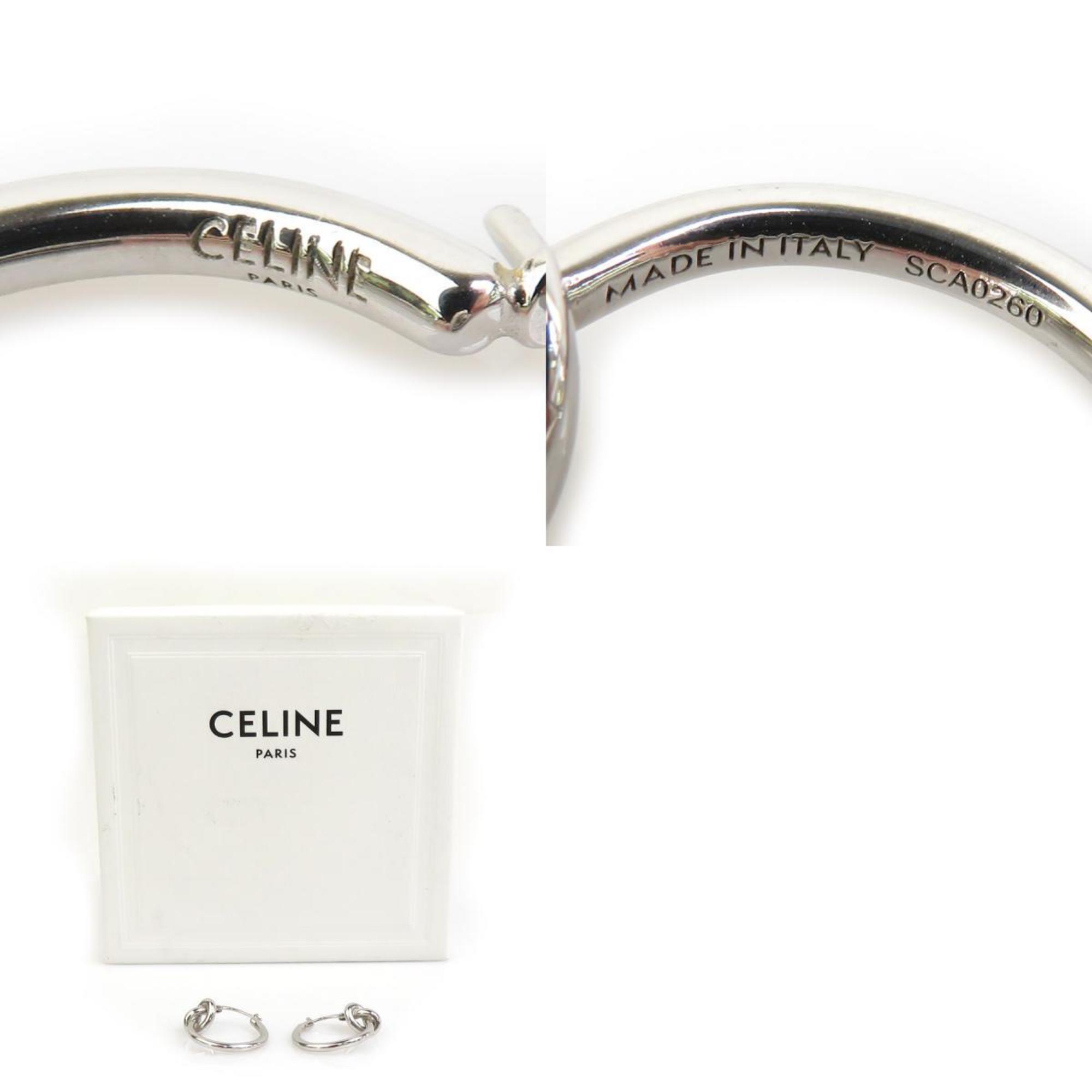 CELINE Earrings Metal Silver Women's 55756k