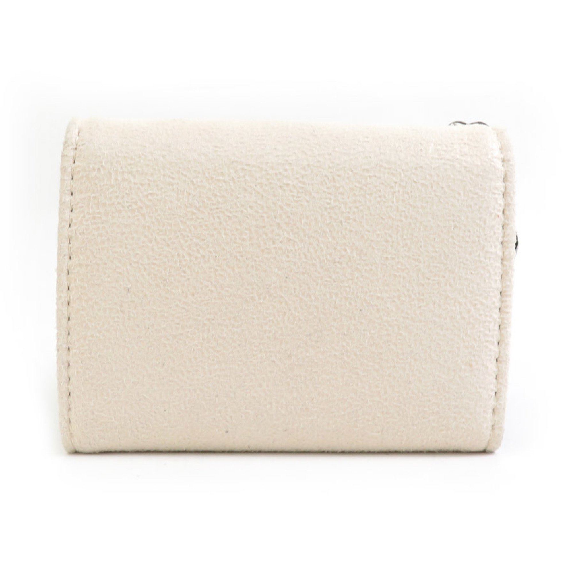 Stella McCartney Tri-fold Wallet, Faux Leather, Ivory, Women's, 55745g