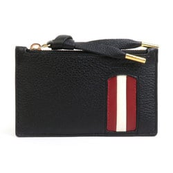 BALLY Wallet/Coin Case/Business Card Holder/Card Case Leather Black Men's Women's 55744g