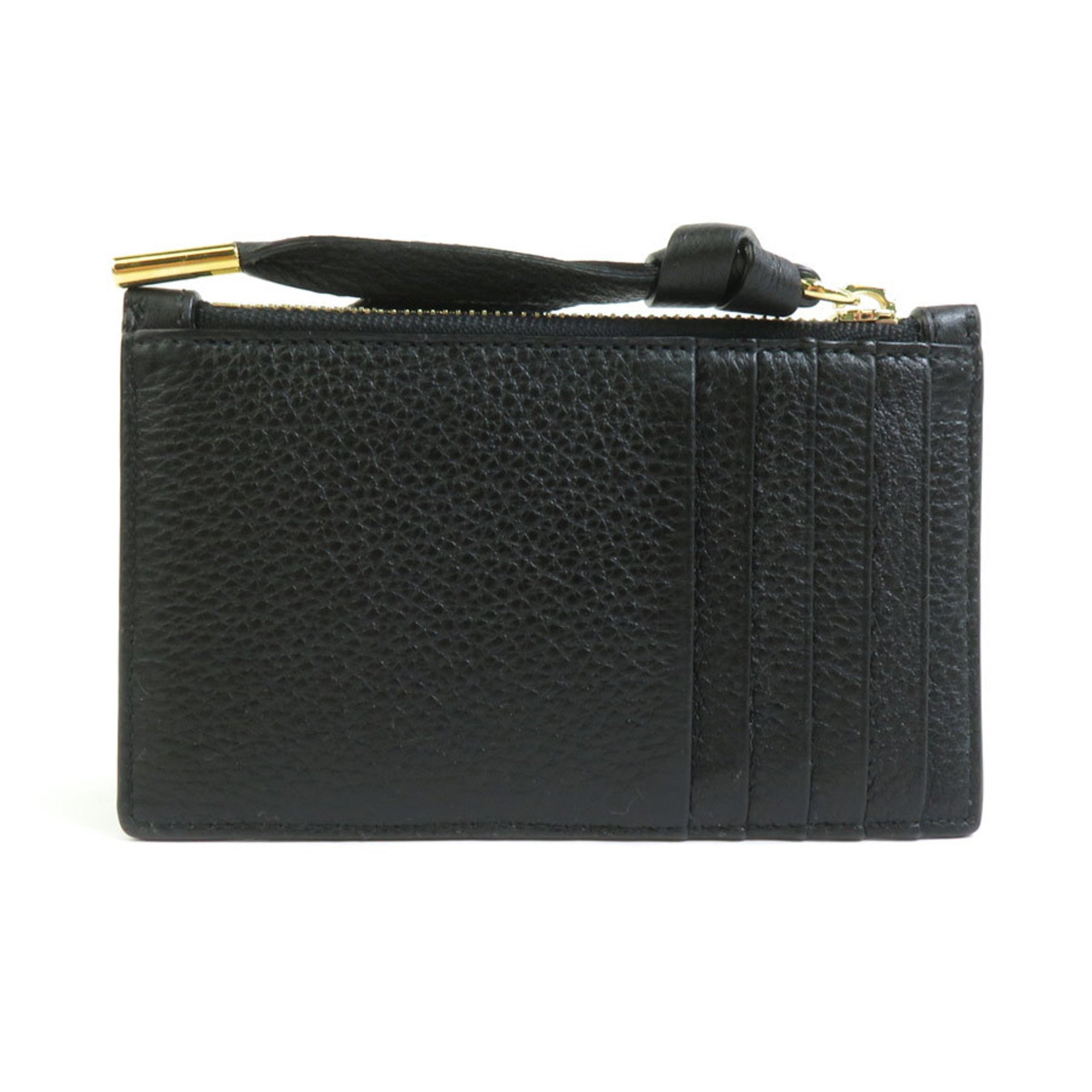 BALLY Wallet/Coin Case/Business Card Holder/Card Case Leather Black Men's Women's 55744g