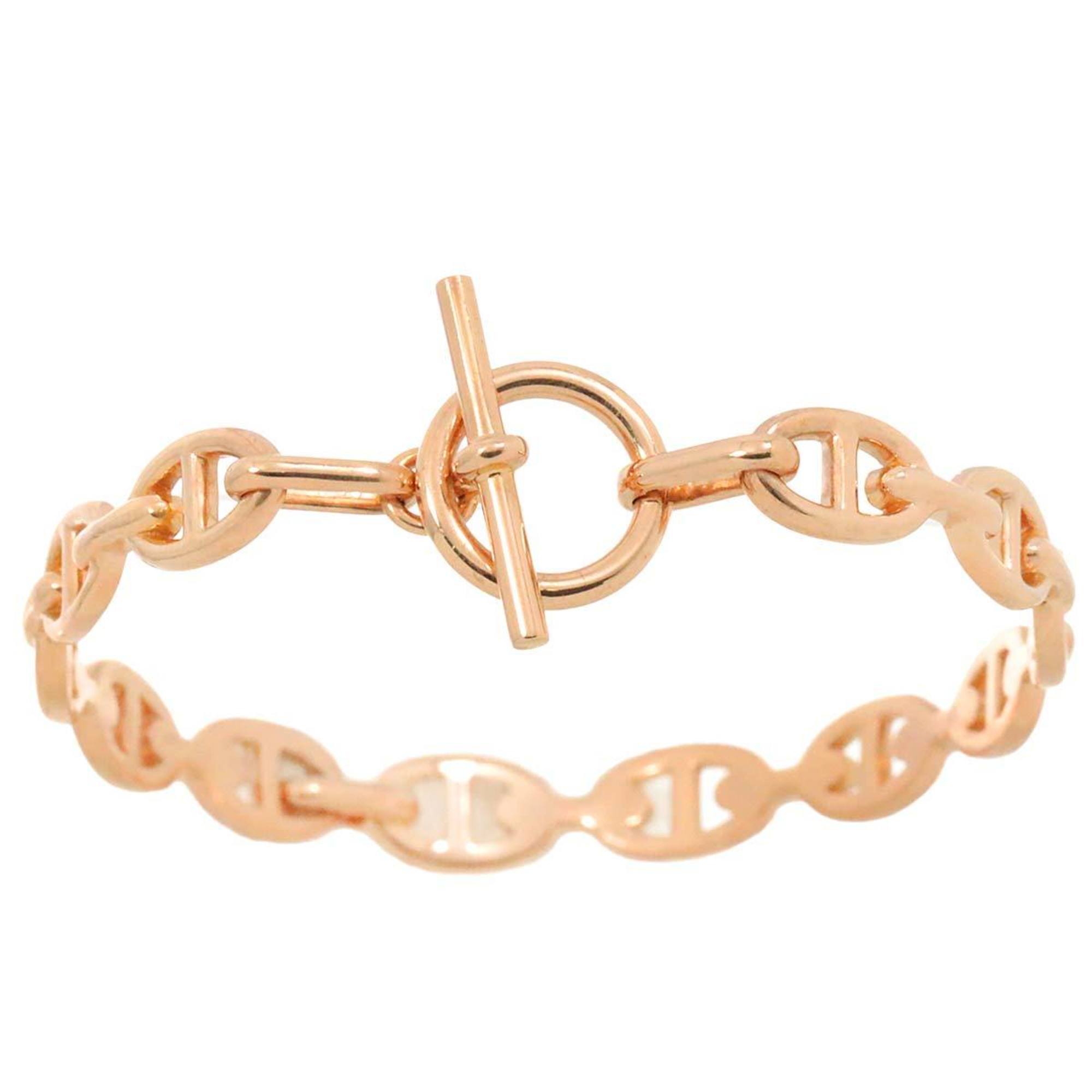 HERMES Chaine D'Ancre Anchaîne Bracelet 16.5cm K18 PG Pink Gold 750