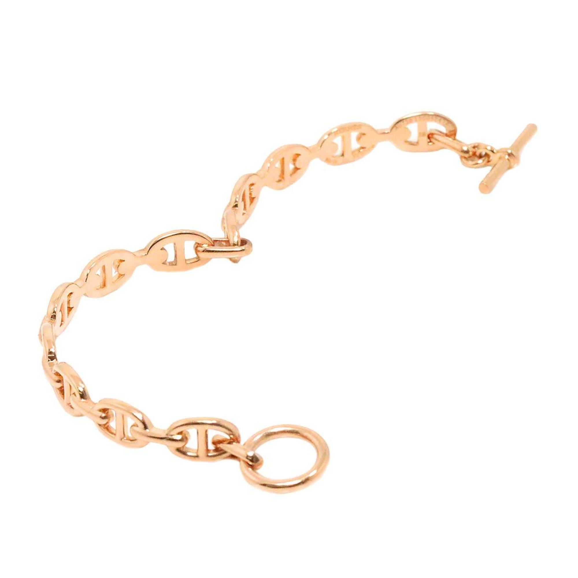 HERMES Chaine D'Ancre Anchaîne Bracelet 16.5cm K18 PG Pink Gold 750