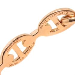 HERMES Chaine D'Ancre Anchaîne Bracelet 16.5cm K18 PG Pink Gold 750