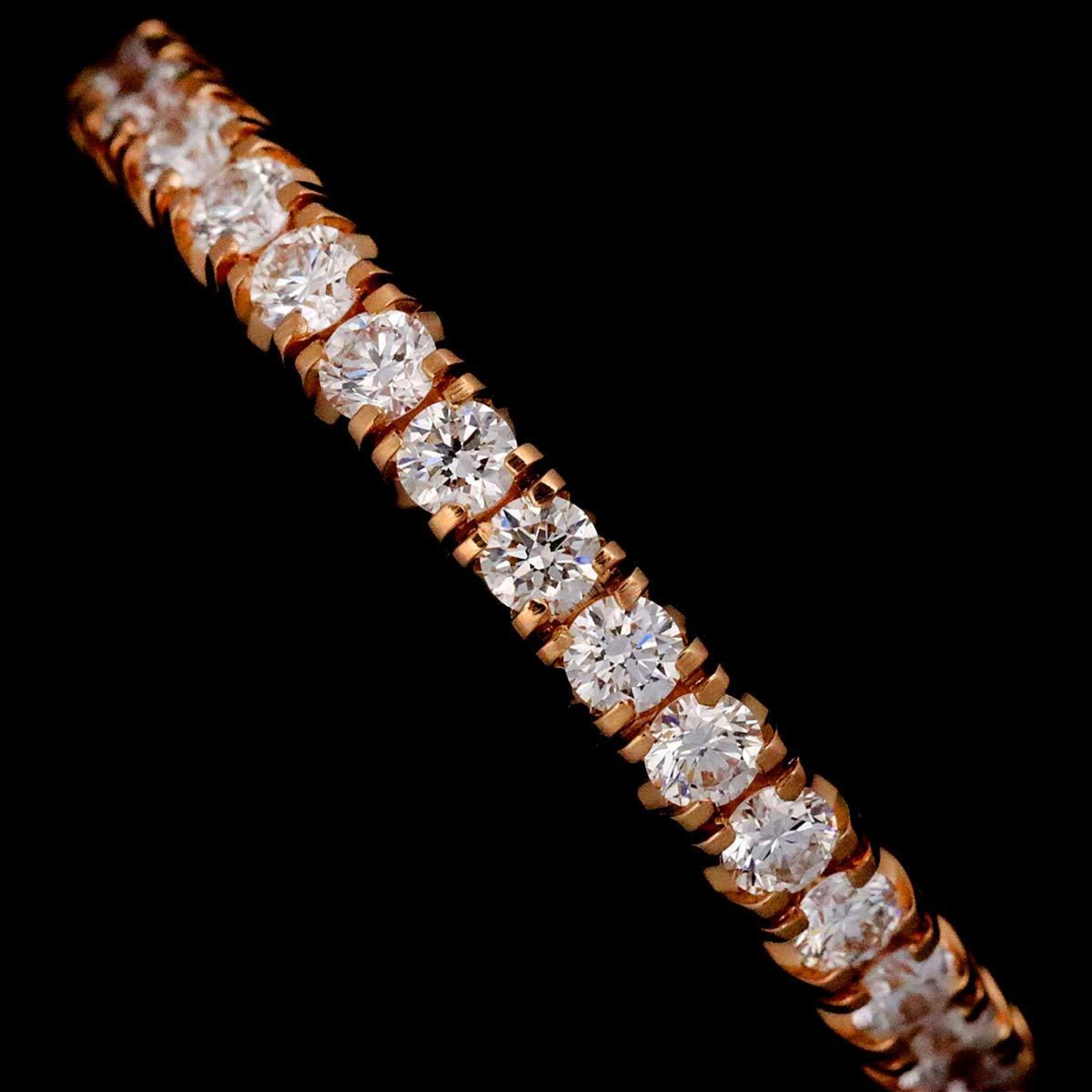 Cartier Etincelle #45 Ring Full Diamond K18 PG Pink Gold 750