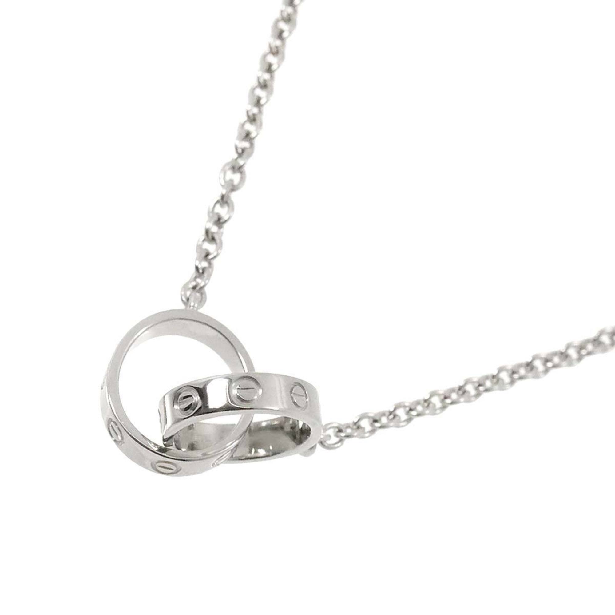 Cartier Baby Love Necklace 46cm K18 WG White Gold 750 LOVE