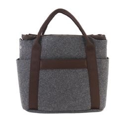 Hermes Sac De Pansage Groom 2-way tote shoulder bag felt grimoire brown Y stamp