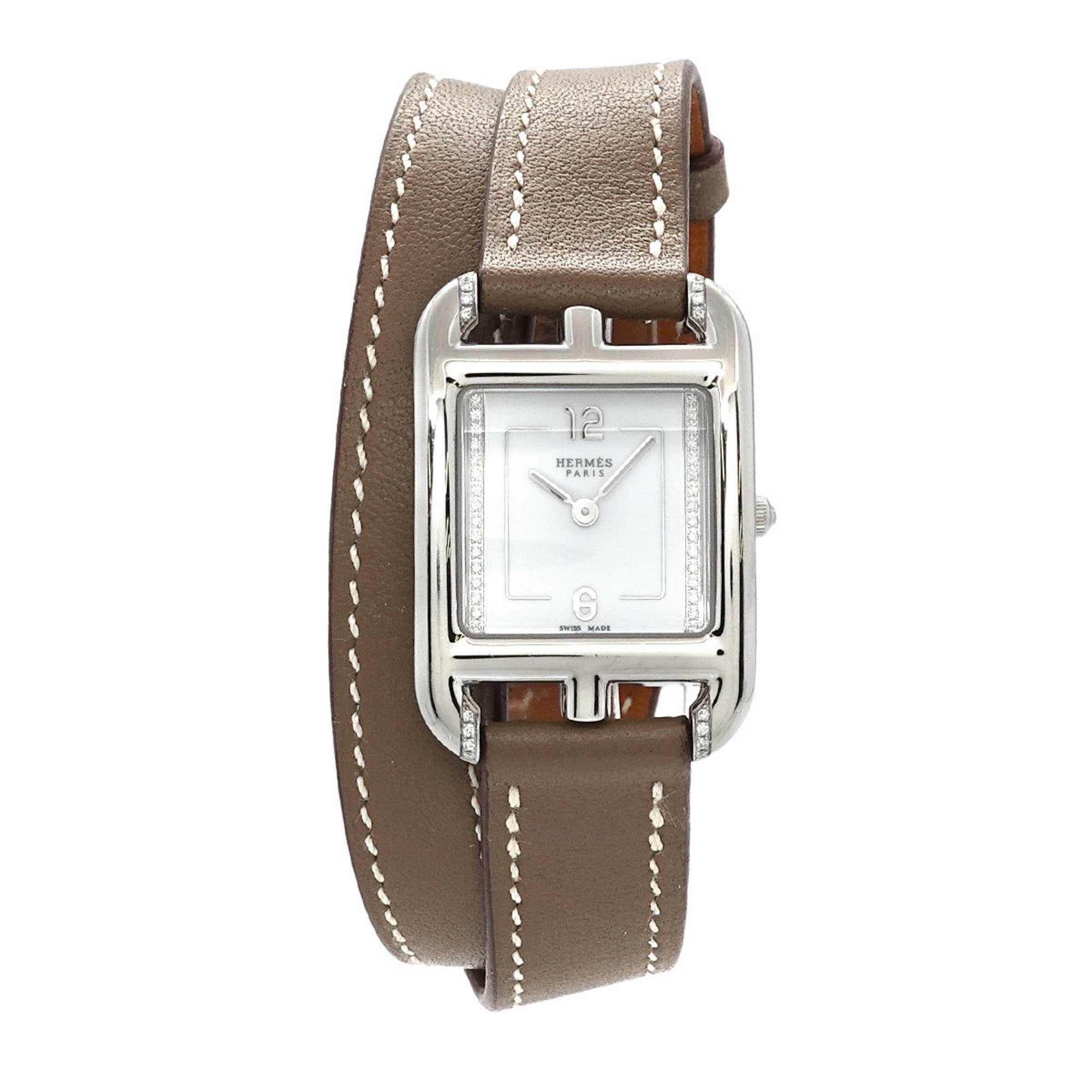 Hermes Cape Cod CC1 331 Ladies' Watch Diamond White Quartz