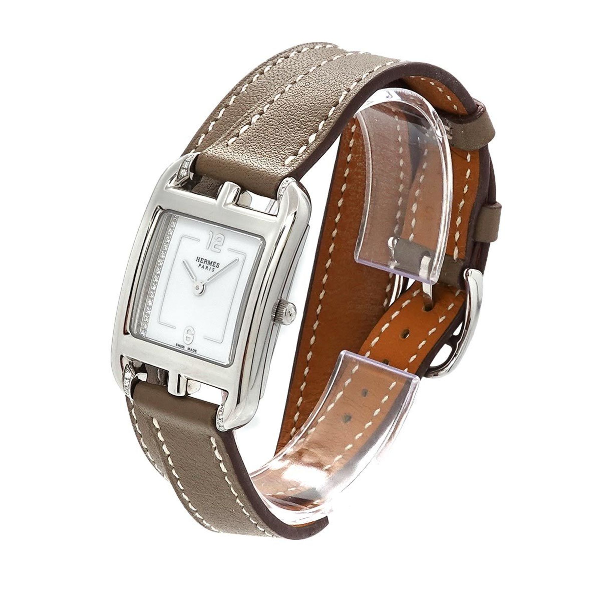 Hermes Cape Cod CC1 331 Ladies' Watch Diamond White Quartz