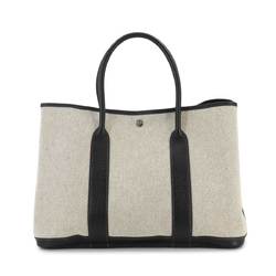 Hermes Garden PM Toile H Leather Beige Black J Stamp Party