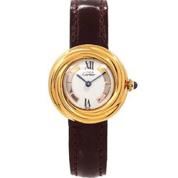 Cartier Must Trinity Vermeil W1010744 Women's Watch White SV925 Quartz