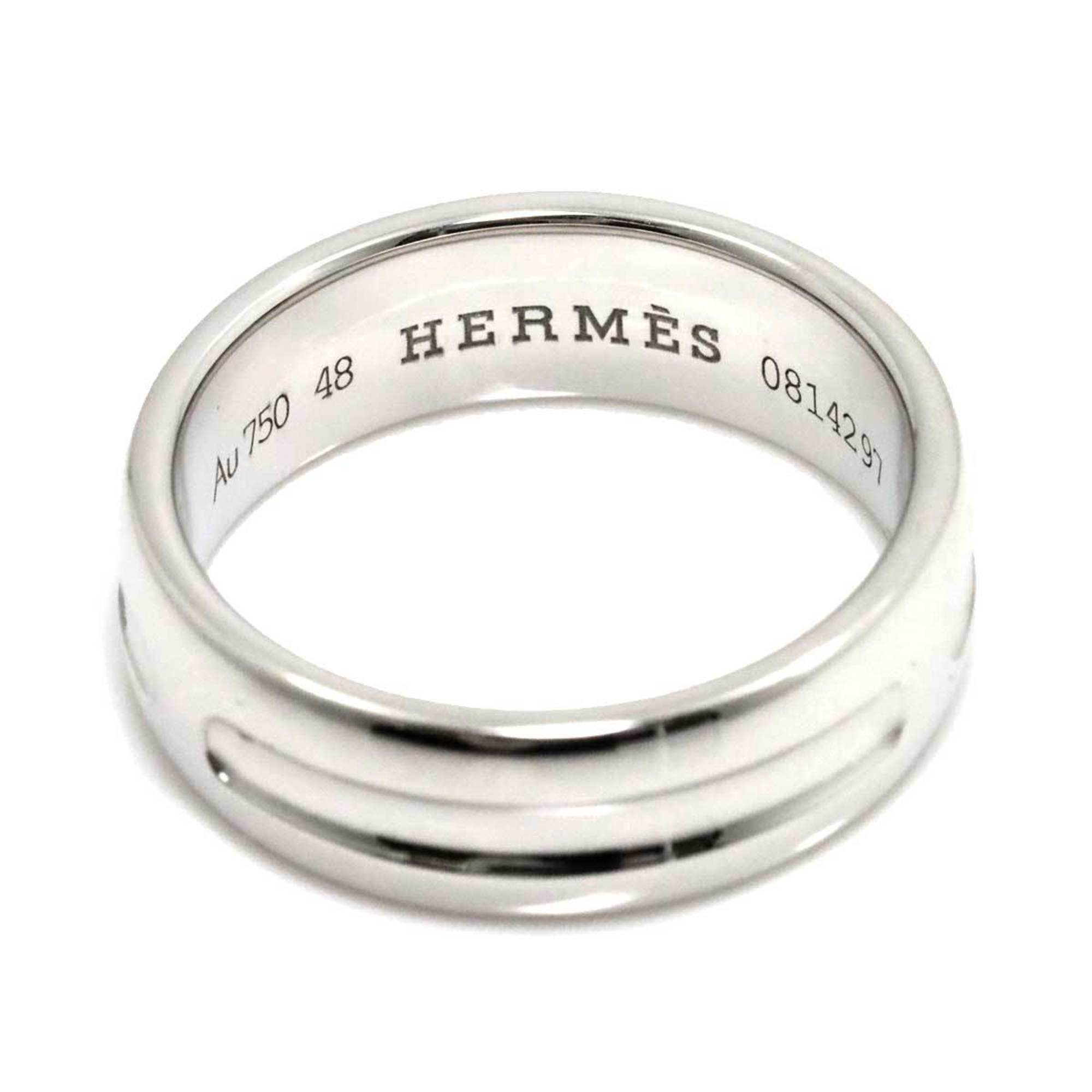 Hermes Empreinte #48 Ring K18 WG White Gold 750 Alianne