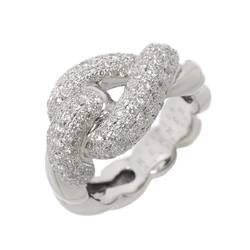 Hermes HERMES #55 Ring Diamond K18 WG White Gold 750