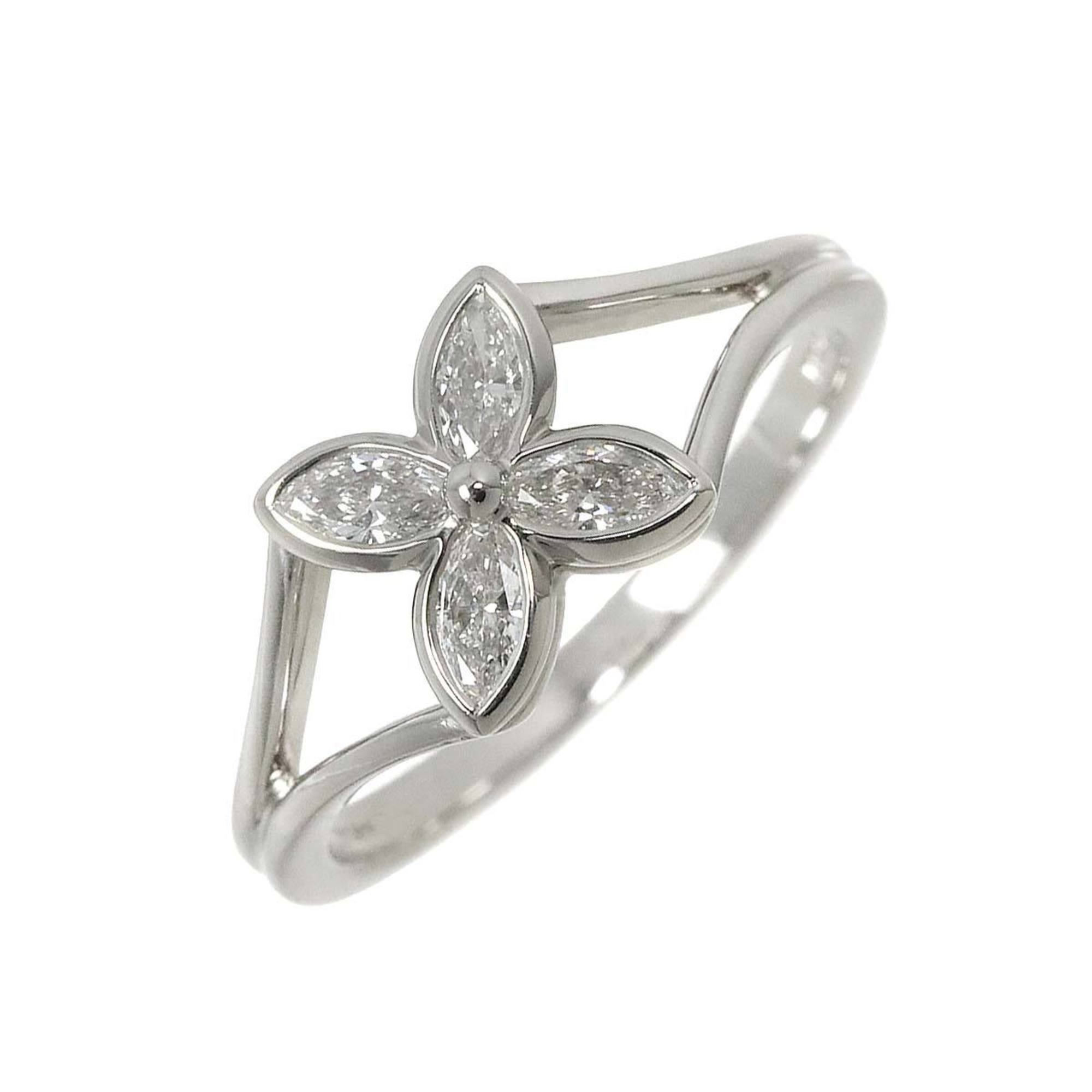 Tiffany & Co. Victoria Ring Diamond Pt Platinum Flower