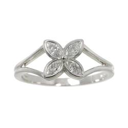 Tiffany & Co. Victoria Ring Diamond Pt Platinum Flower