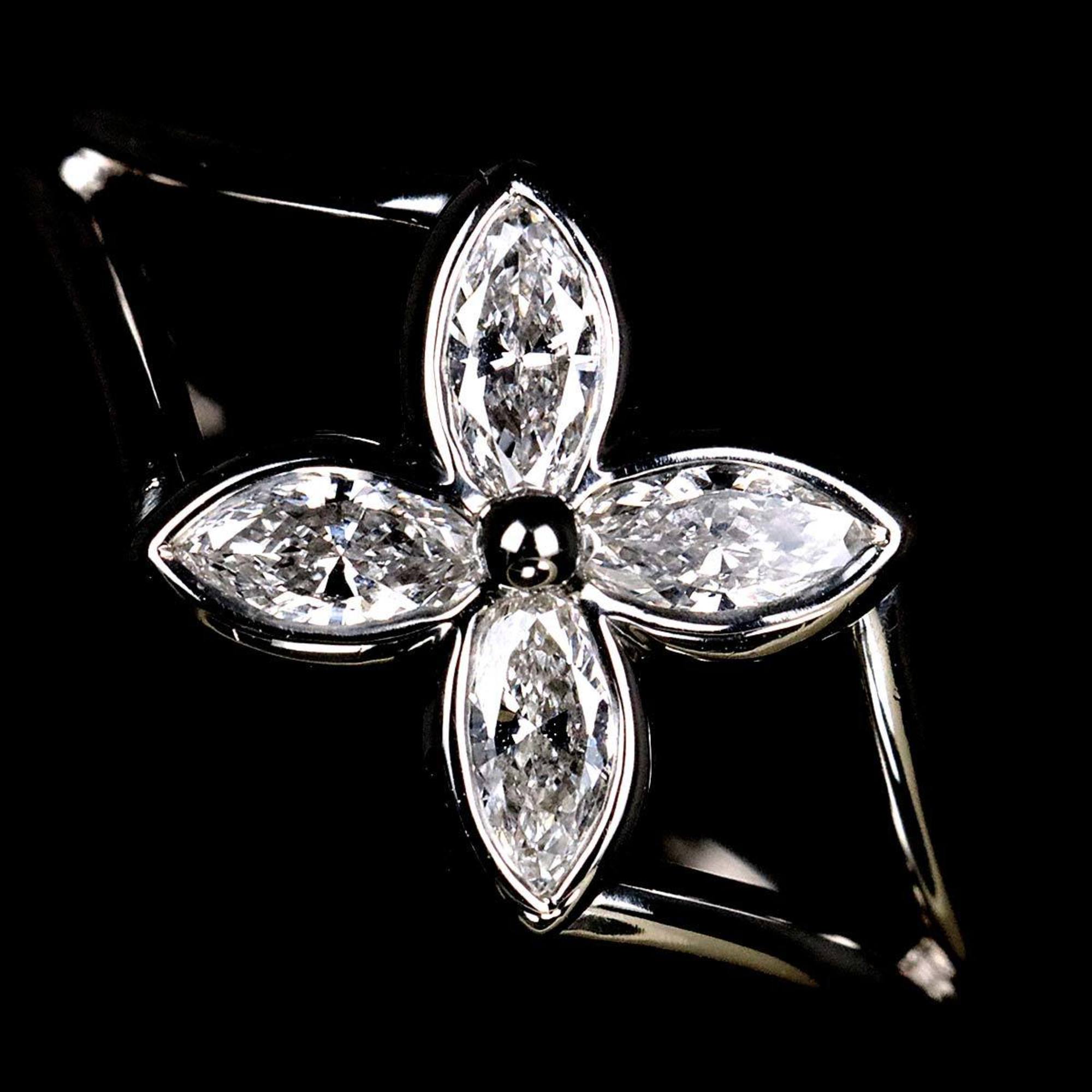 Tiffany & Co. Victoria Ring Diamond Pt Platinum Flower