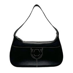 Salvatore Ferragamo Handbag Gancini Leather Black Women's n0423