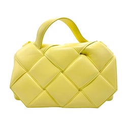 BOTTEGA VENETA Shoulder Bag Maxi Intre Leather Yellow Women's n0406