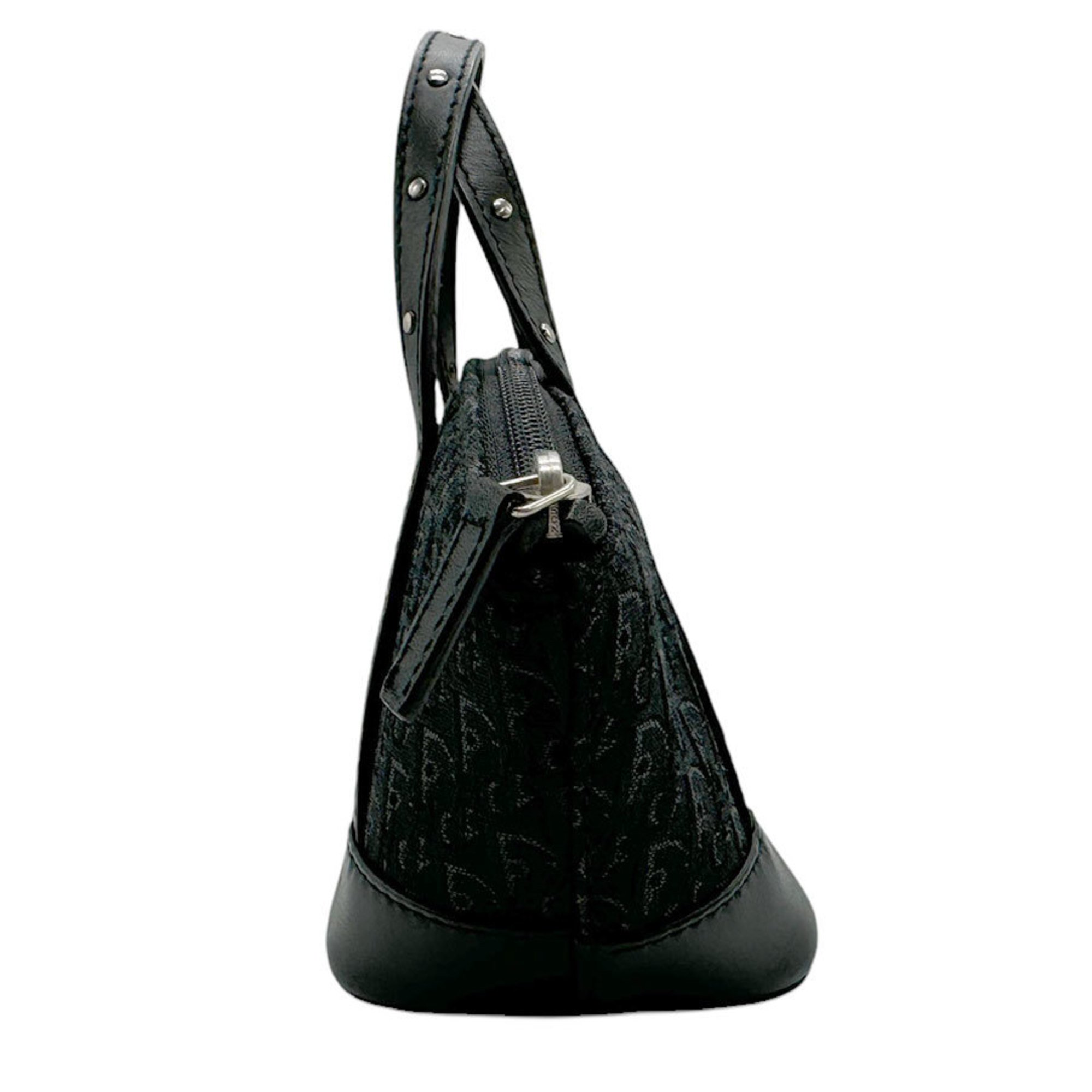 Christian Dior Handbag Canvas Black Women's z2486