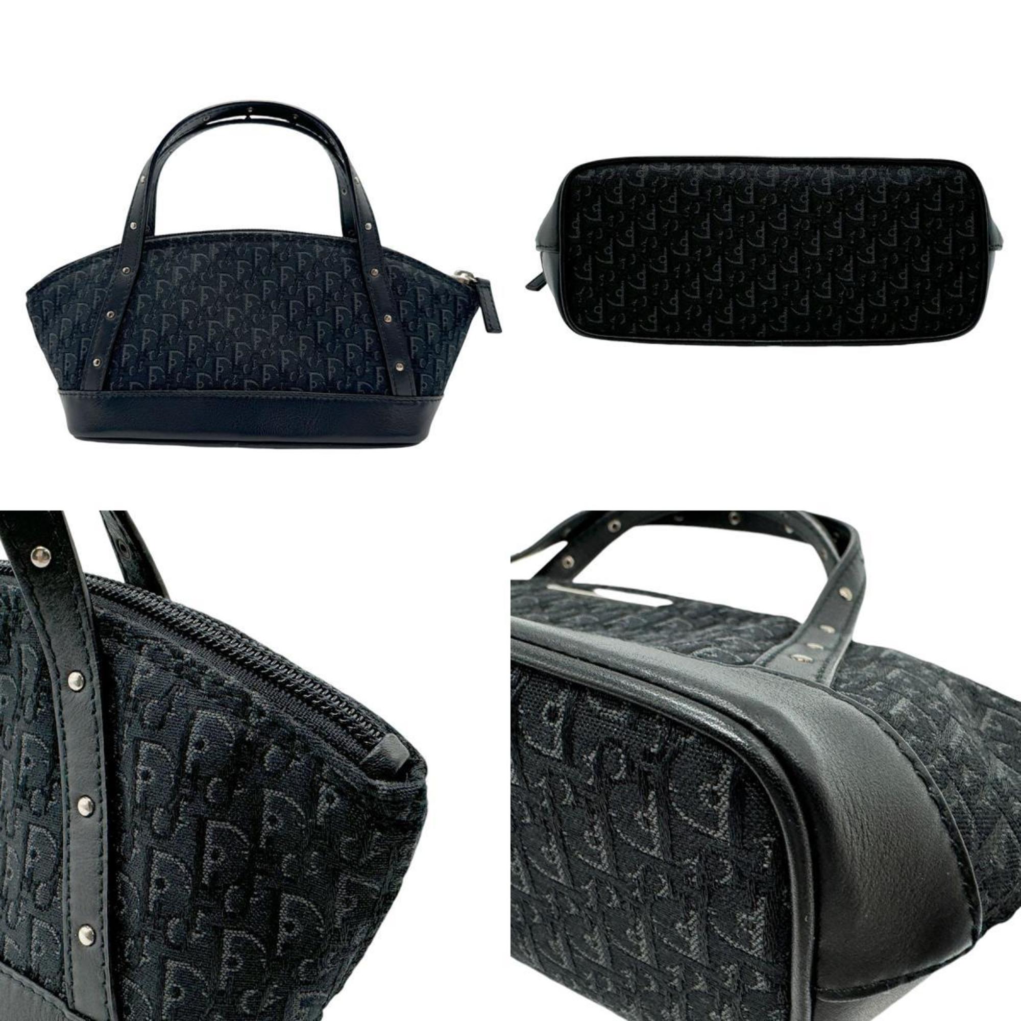 Christian Dior Handbag Canvas Black Women's z2486