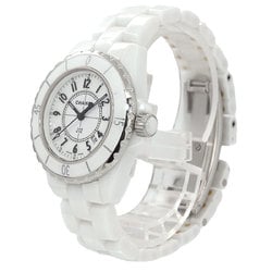 CHANEL J12 33mm H0968 Ladies Watch Date White Ceramic Quartz